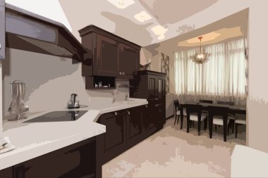 Soçi 'de seçkin bir apartmanın içinde.