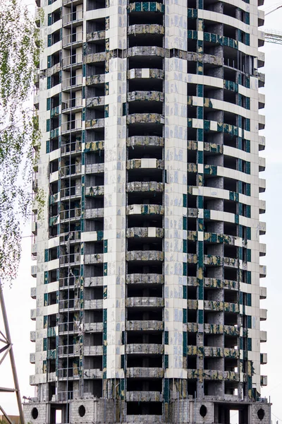 Edificio Abandonado Sin Terminar Varias Plantas — Foto de Stock