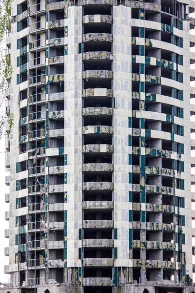 Edificio Abandonado Sin Terminar Varias Plantas — Foto de Stock