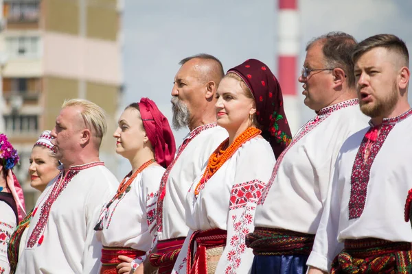 Songs Dances Ukrainian Folk Costumes — Stock Photo, Image