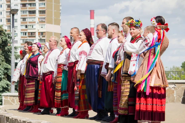 Songs Dances Ukrainian Folk Costumes — Stock Photo, Image