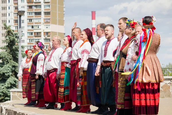 Songs Dances Ukrainian Folk Costumes — Stock Photo, Image