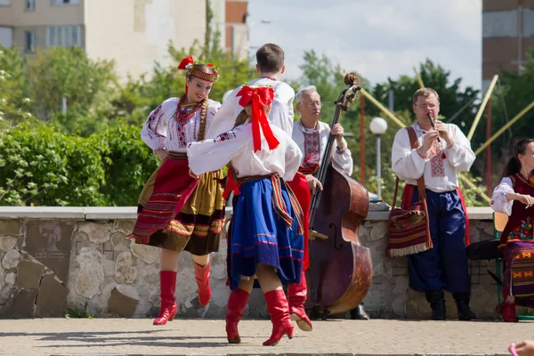 Songs Dances Ukrainian Folk Costumes — Stock Photo, Image