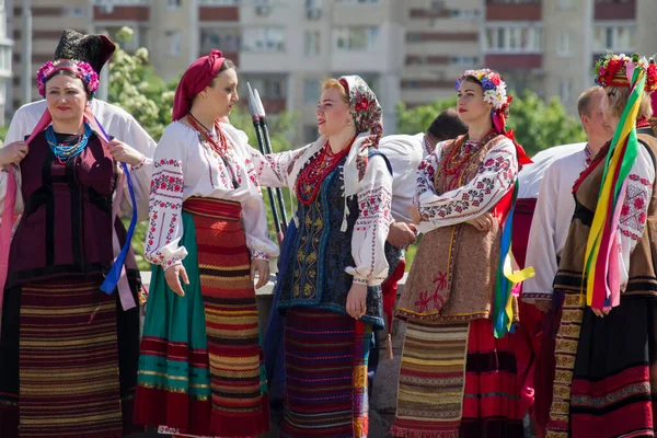 Dalok Táncok Ukrán Népviseletben — Stock Fotó