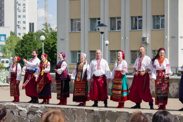 Songs Dances Ukrainian Folk Costumes — Stock Photo, Image