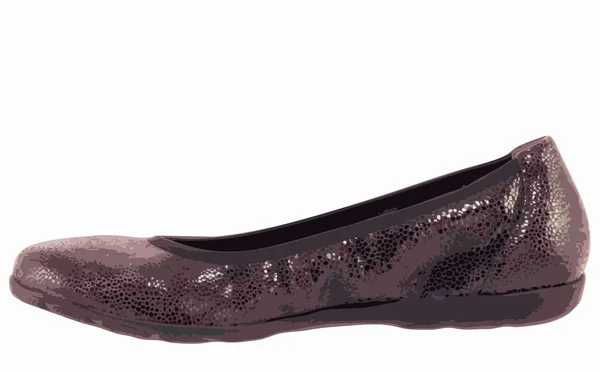 女性の夏の低ヒールの靴 レディース夏ローヒールの靴 — ストックベクタ