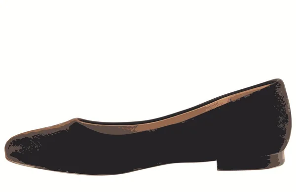 Zapatos Tacón Bajo Verano Para Mujer Zapatos Tacón Bajo Verano — Vector de stock