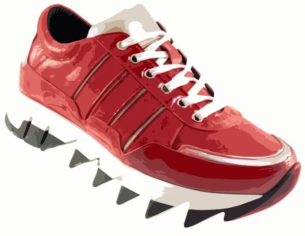 Sneakers Sportive Donna — Vettoriale Stock