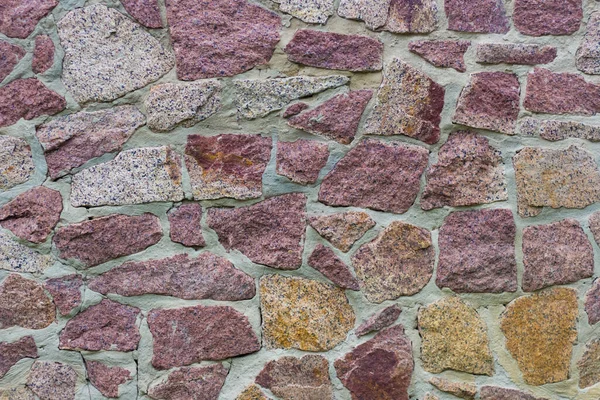 Die Struktur Des Mauerwerks Aus Unebenen Steinen — Stockfoto