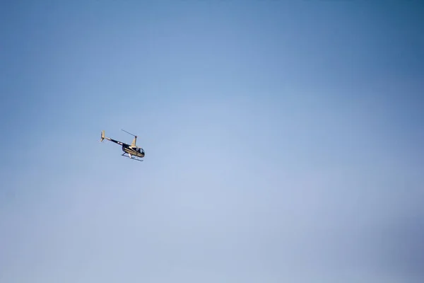 Voyage Hélicoptère Léger Dans Ciel Dessus Kiev Divertissement Extrême — Photo