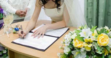 Düğün sarayında evlilik Tescili