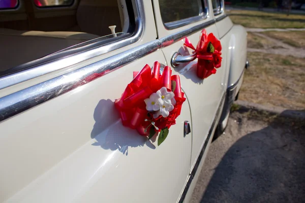 Decorate wedding car — Stock Photo, Image