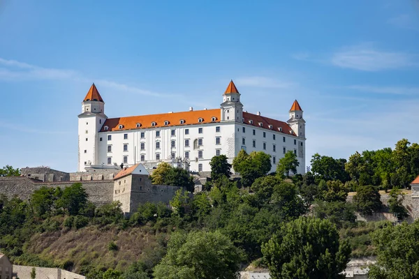 Bratislava castle mavi gökyüzü karşı
