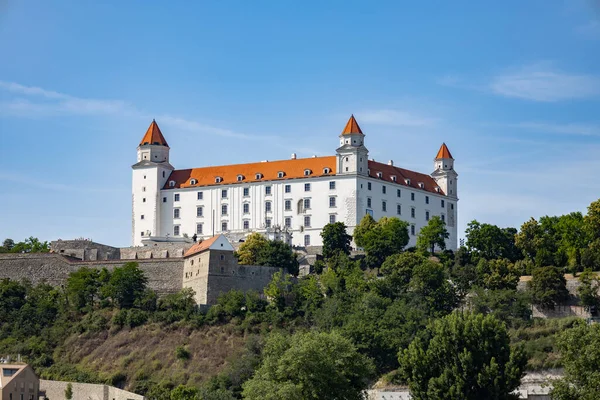 Bratislava castle mavi gökyüzü karşı