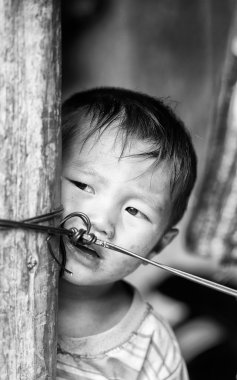 Vietnam, gerçek insanlar siyah beyaz