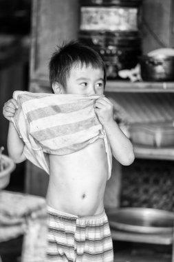 Vietnam, gerçek insanlar siyah beyaz