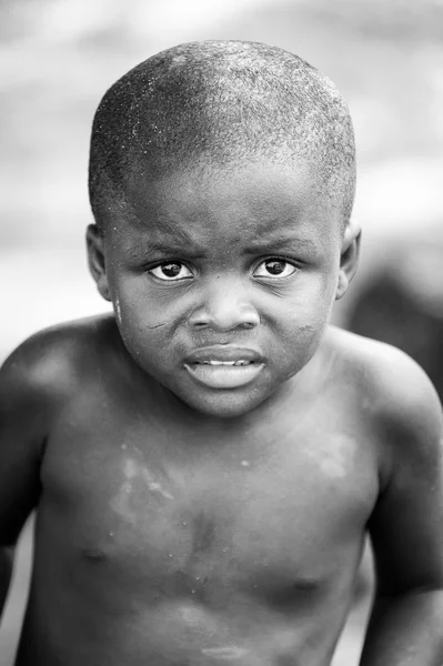 Lidé v Benin, černobílém — Stock fotografie