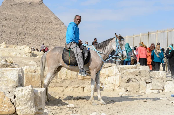 Giza nekropol, Mısır — Stok fotoğraf