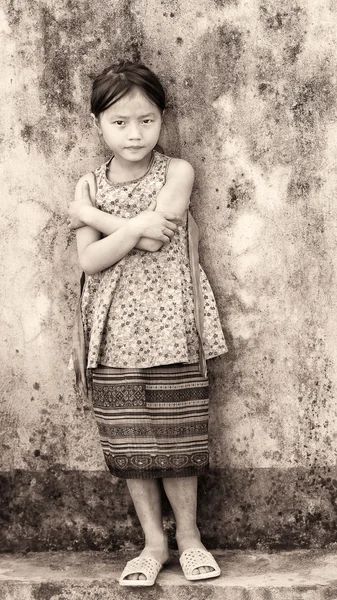 Pessoas reais no Vietnã, em preto e branco — Fotografia de Stock