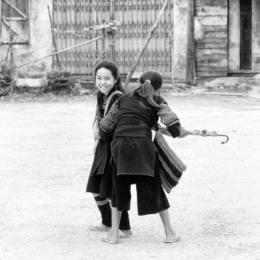 Vietnam, gerçek insanlar siyah beyaz