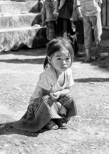 Vietnam, gerçek insanlar siyah beyaz — Stok fotoğraf