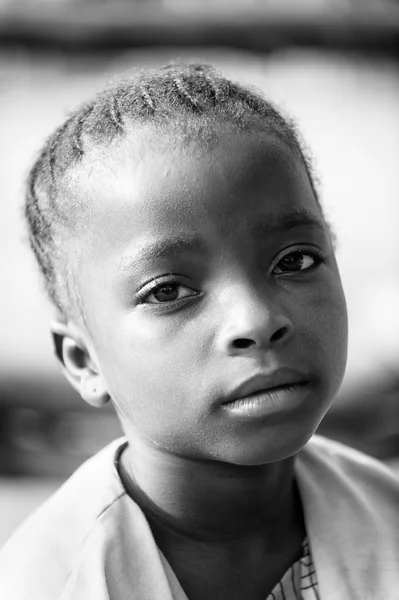 Echte Menschen in Togo, in schwarz-weiß — Stockfoto