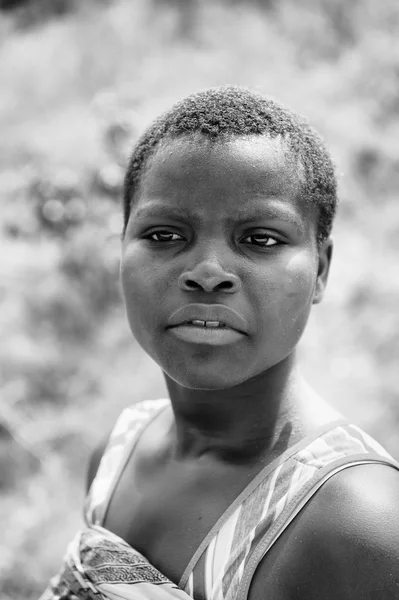 Real people in Togo, in Black and white — Stock Photo, Image