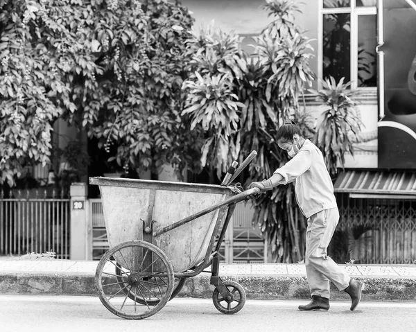 Personas reales en Vietnam, en blanco y negro —  Fotos de Stock