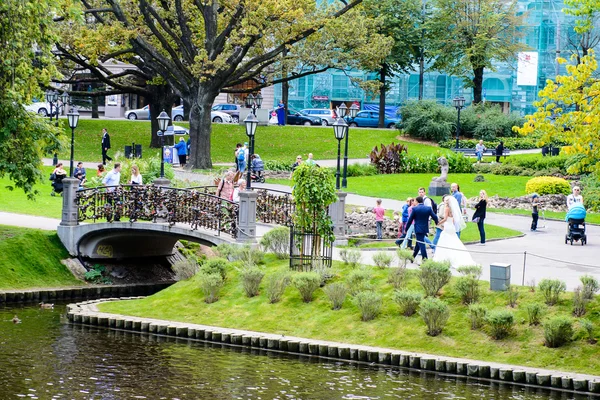 Architectuur van riga, Letland — Stockfoto