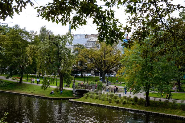 Architektura w Rydze, Łotwa — Zdjęcie stockowe