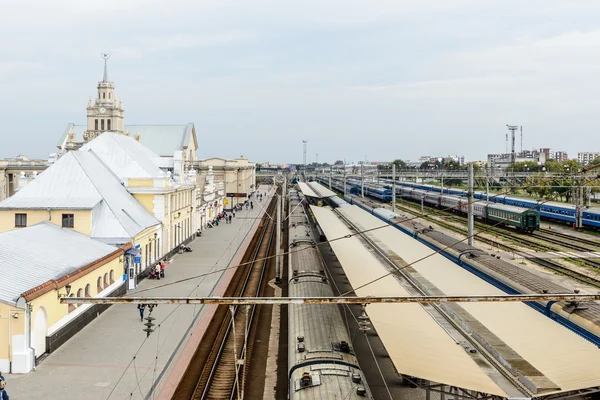 Brest, Beyaz Rusya'nın tren istasyonu — Stok fotoğraf