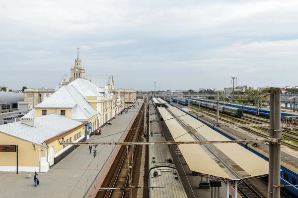 Järnvägsstationen i Brest, Vitryssland — Stockfoto