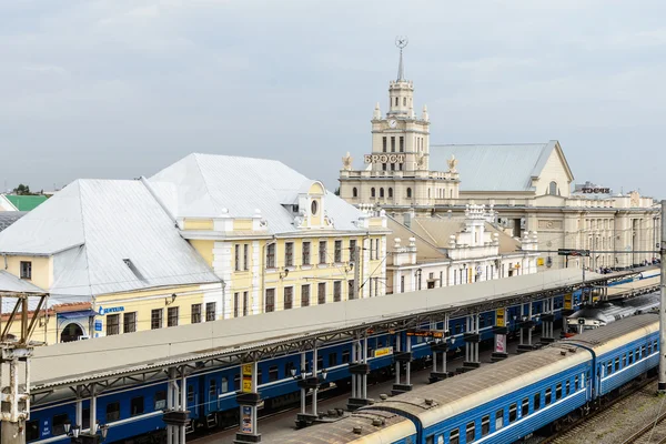 Railway station of Brest, Belarus — Stock Photo, Image