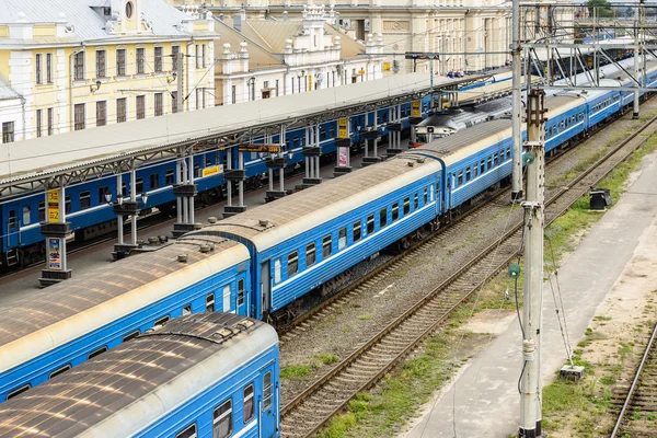 Залізничного вокзалу м. Брест, Білорусь — стокове фото