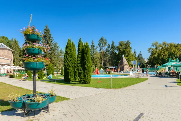 Banyo karmaşık, Miskolctapolca — Stok fotoğraf