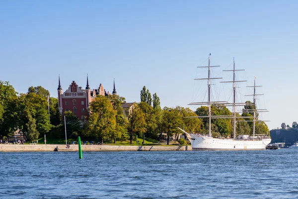 Architektura v centru Stockholmu, Švédsko — Stock fotografie