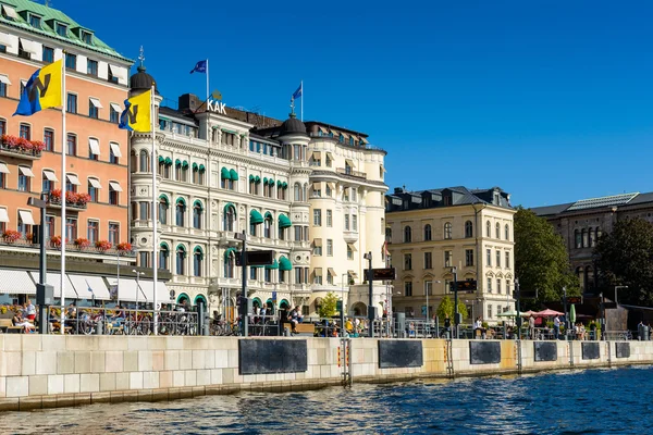 Architektura v centru Stockholmu, Švédsko — Stock fotografie