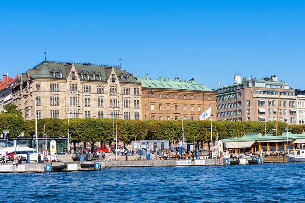 Architektura v centru Stockholmu, Švédsko — Stock fotografie