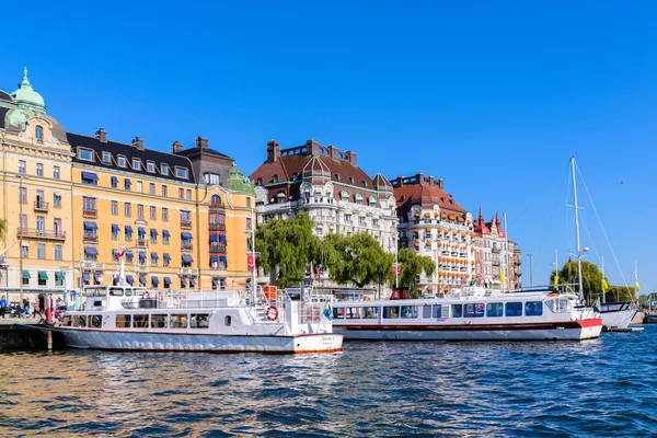 Architektura v centru Stockholmu, Švédsko — Stock fotografie