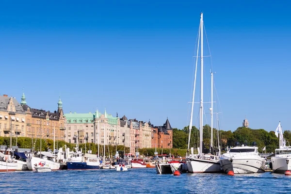 Architektura v centru Stockholmu, Švédsko — Stock fotografie