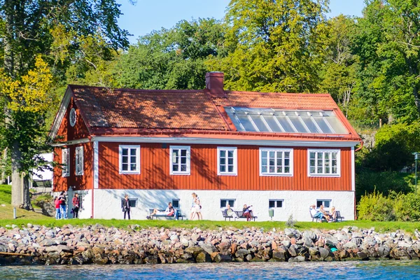 Архітектури в центрі міста Стокгольм, Швеція — стокове фото