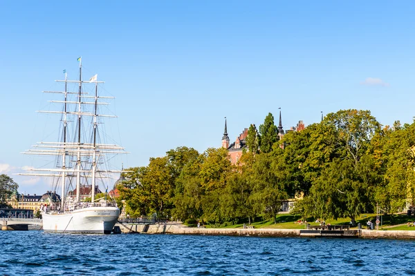 Архітектури в центрі міста Стокгольм, Швеція — стокове фото
