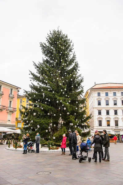 Natale a Lugano, Svizzera — Foto Stock