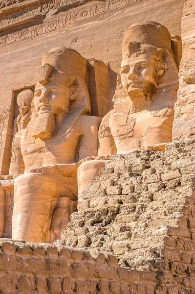 O Grande Templo de Abu Simbel, Egito — Fotografia de Stock