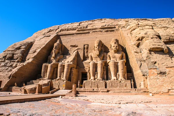 O Grande Templo de Abu Simbel, Egito — Fotografia de Stock