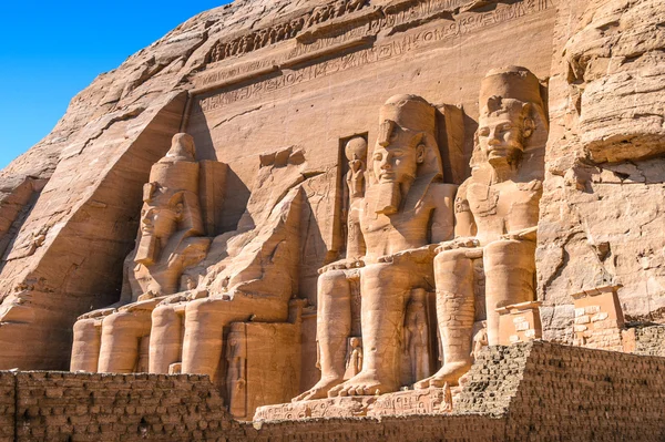 De grote tempel van abu simbel, Egypte — Stockfoto