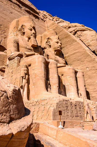 Der große Tempel von abu simbel, Ägypten — Stockfoto