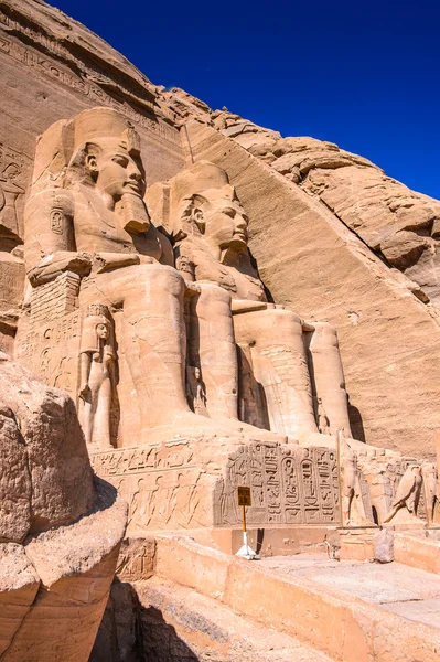 अबू सिंबेल, इजिप्तचे ग्रेट मंदिर — स्टॉक फोटो, इमेज