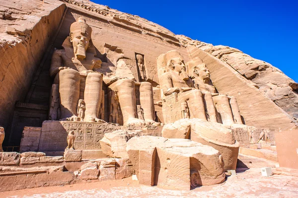 O Grande Templo de Abu Simbel, Egito — Fotografia de Stock