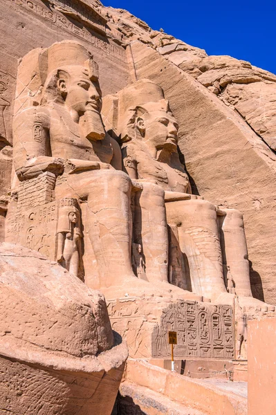 O Grande Templo de Abu Simbel, Egito — Fotografia de Stock